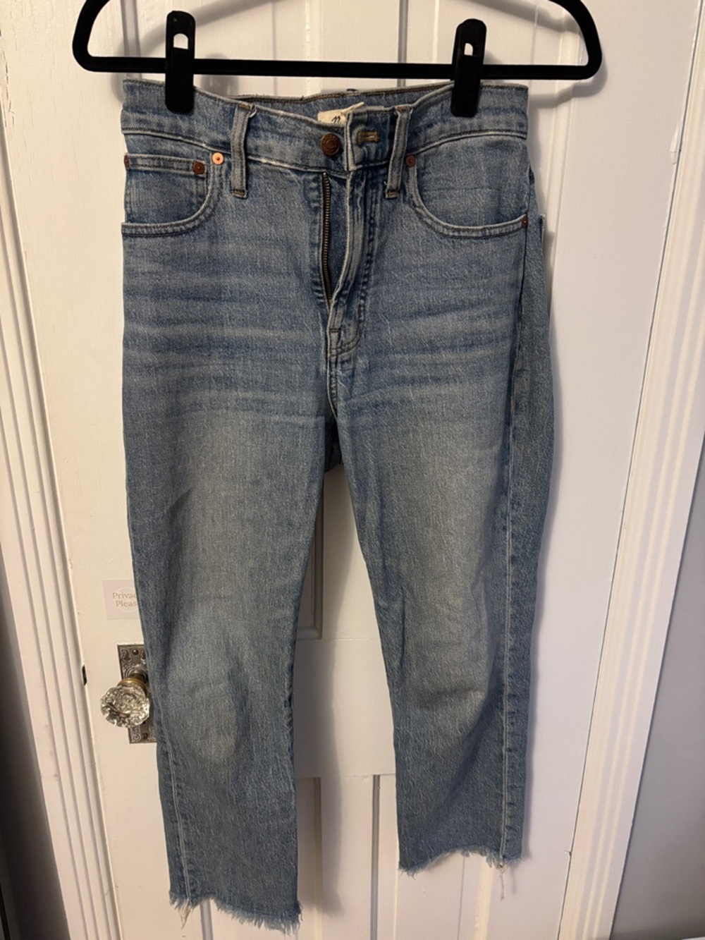 Madewell Light Blue Cropped Ankle Jeans